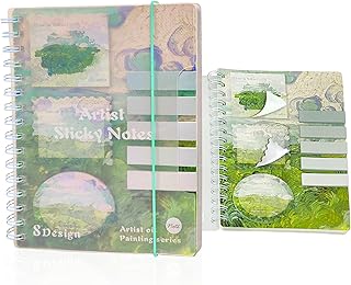 FunBlast Diary for Kids & Adults – Spiral Notebook Diary with Transparent Cover and Sticky Notes, Aesthetic A5 Size Journal Diary, Ruled Notebooks for