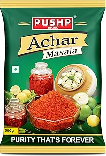 Pushp Achar Masala | 500g | Premium Blend of Traditional Spices | Ready-to-Use Pickle Mix | Authentic Homemade Pickle Masala | No Added Preservatives