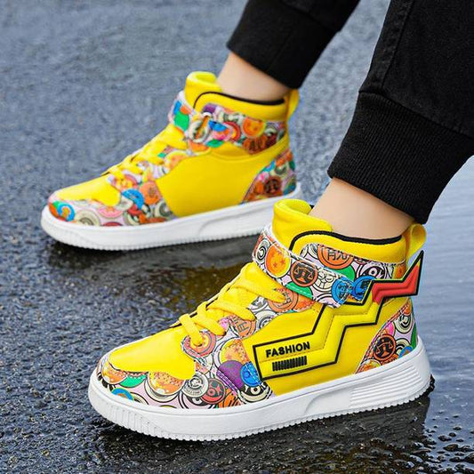 Men's Hand-Made Pastel Pops Stylish Ankle Casual Shoes ...