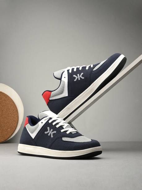 Killer Men Blue Faux Leather Casual Lace Up Sneakers Sn...