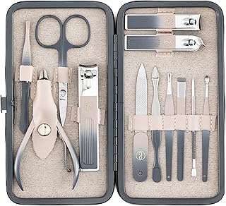 Beauté Secrets 12 in 1 Nail Cutter Set | Manicure Pedicure Kit for Women & Men | Grooming Kit with Nail Clippers | Nail Art Kit | Nail Cutter for Men