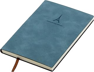 Lined Journal Notebook, 192 Pages, A5 5.7 inches x 8 inches, Leather Bound College Ruled Thick Ruled Paper Notebook Journals for Writing, Hardcover No