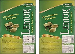 Lemor Gold Cardamom Elaichi Flavour Instant Tea Premix 1kg x 2|Tea premix for vending machine|Ready to drink tea