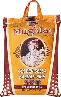 SHRILALMAHAL Basmati Rice, Mughlai Golden Sella, 10 Kg