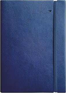 Anupam B5 Flxy Notebook | 192 Pages | College Ruled Notebook | 80 Gsm Paper | Leather Textured PU with Timeless Paper Plane Impression Cover | Matchin