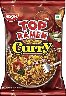 Nissin Vegetarian Top Ramen Noodles, Curry, 70 Grams
