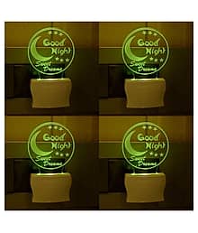 AFAST Night Lamp Acrylic Table Lamp - Pack of 4