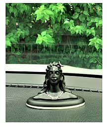 AFTERSTITCH God Shiva Aadi yogi Showpiece Lord idols For Car Dashboard Accessories Metal (Pack of 1)