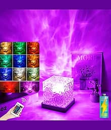 AZANIA Multicolor Bedside Table Lamp ( Pack of 1 )