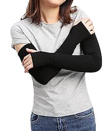 Arm Sleeves for Men & Women UV Protection Hand Sleeves for Boys & Girls Sun Protection Sleeves for Men Arm Sleeves for Women for Running, Hand Cover A