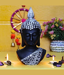 BECKON VENTURE Samadhi Buddha Showpiece 28 cm - Pack of 1