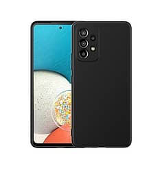 BEING STYLISH - Black Silicon Plain Cases Compatible For Samsung Galaxy A53 5G ( Pack of 1 )