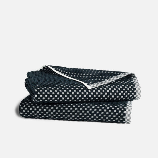 Checkered Jacquard Bath Sheets Set of 2 - Last Call