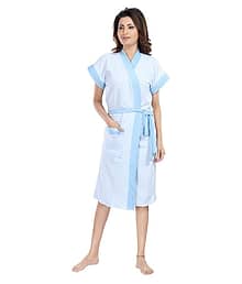 Be You Cotton Blue Bathrobes