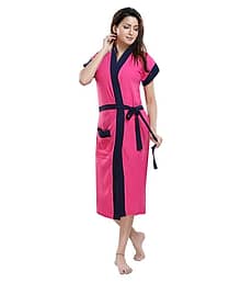 Be You Single Free Size Bathrobe Pink
