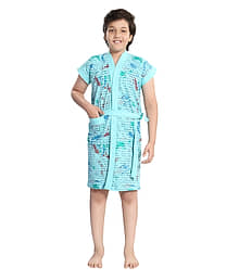 Be You Single Large Bathrobe Blue