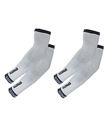 Benicia White Cotton Blend Men's UV Protection Gloves ( Pack of 2 )