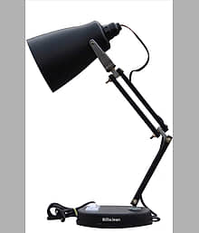 BillieJean Black Study Table Lamp ( Pack of 1 )