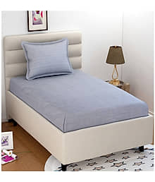 Bromwick Microfiber 1 Single Bedsheet with 1 Pillow Cover ( Grey )