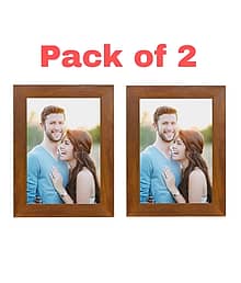 CHARKEE Wood Black Photo Frame Sets No. of Pieces- 2