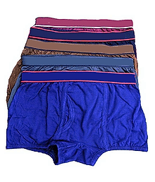 D1 DIFFERENT ONE Pack of 5 Cotton Trunks For Men's ( Multicolor )