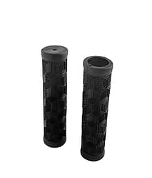 Dark Horse Bicycle Handlebar Grip Set, Soft Rubber, Non Toxic, Anti-Slip, Standard Size Handle Grip, Length 12.5 cm(Black)