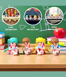 Dealseven Fashion 4 Piece of Campus Schoolbag Couple Showpiece
