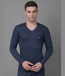 Pack of 1 Dollar Blue Acrylic Men's Thermal Tops
