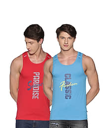 Pack of 2 Dollar Multi Sleeveless Vests