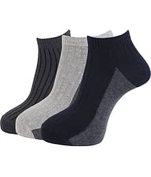 Dollar Socks - Cotton Men's Colorblock Multicolor Ankle Length Socks ( Pack of 3 )