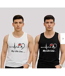 ERRISH ENTERPRISES Pack of 2 Polyester Tank For Men ( Multicolor )