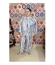 ETZIN Multicolor Rayon Women's Nightwear Nightsuit Sets ( Pack of 1 )