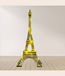 Eiffel Tower Showpiece for Home & Office Décor | Paris Theme Metal Miniature | Decorative Table & Gift Item for Birthday, Anniversary, Valentine?s Day