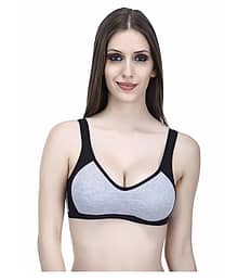 Elina Cotton T-Shirt Bra - Black