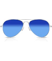 Elligator Silver Oval Sunglasses ( Pack of 1 )