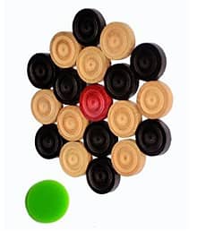 EmmEmm Combo of Finest 24 Carrom Coins+Solid Striker