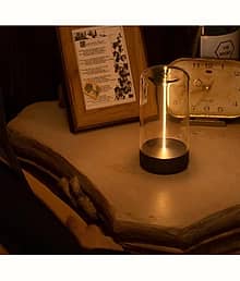 EverBloom Table Lamp Rechargeable and Cordless LED Filament Desk Lamp for Home Decor
