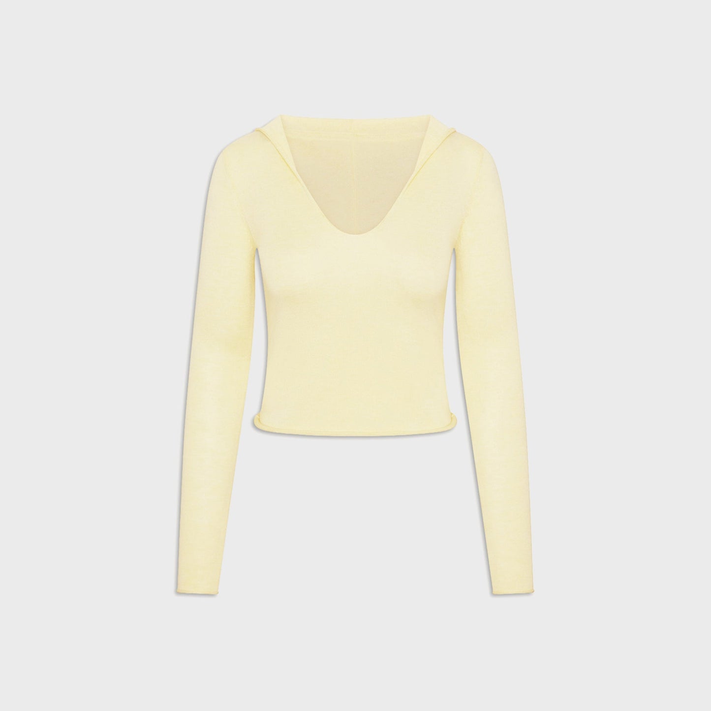 Frankies Bikinis Sloane Knit Hoodie - Buttercream