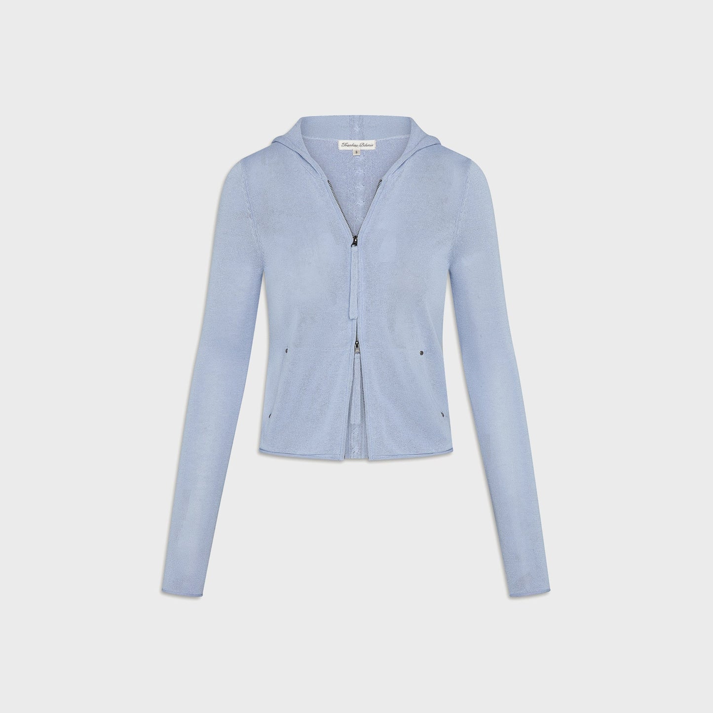 Frankies Bikinis Atlas Zip Up Knit Hoodie - Sleepy Spring