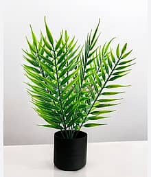 FLORIVA Natural Looking For Home,Office Decoration Bonsai Artificial Plant with Pot (35 cm, Green)