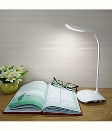 FULKIZA White Study Table Lamp ( Pack of 1 )