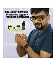 Fadiso Fashion Yellow Square Sunglasses ( Pack of 1 )