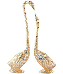 Fashion Bizz Swan Pair / Kissing Duck/Love Birds/ Decorative Showpiece - 30 cm