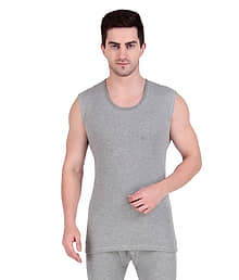 HAP Pack of 1 Cotton Blend Thermal Tops For Men's ( Light Grey )