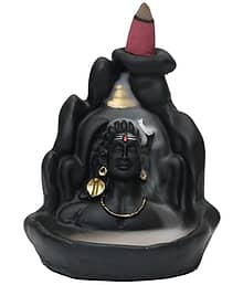 Khushi Enterprises BackFlow Shiva Showpiece 11 cm - Pack of 1