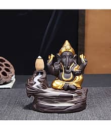 Home Artists - Smoke Ganesha Backflow Showpiece 12 cm
