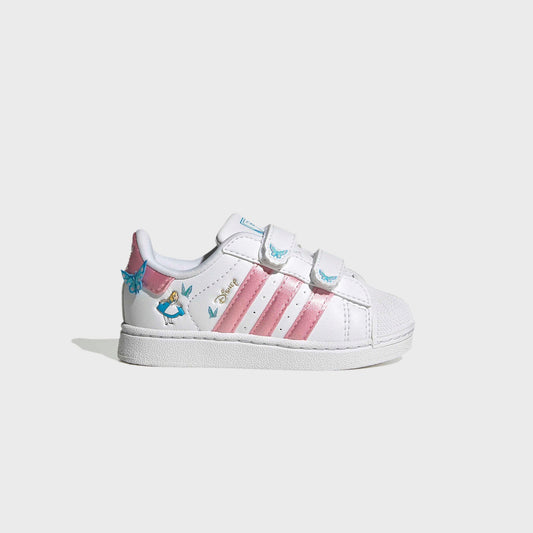 adidas x Disney TD Superstar II - Cloud White / Light Pink / Lucid Aquamarine