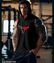 JAFS Pack of 1 Polyester Basic Vest For Men ( Black )