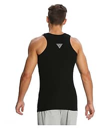 Jockey Black Sleeveless Vests Single