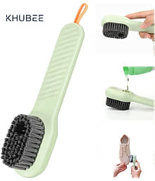 Khubee Shoes Cleaning Brush with Liquid Dispenser | Multifunctional Shoe Scrubber for Deep Cleaning